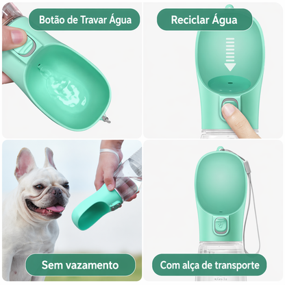 Hidratante portátil para animais de estimação